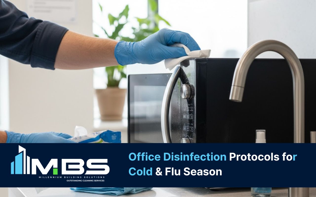 Office Disinfection Protocol checklist for high-touch points in the workplace