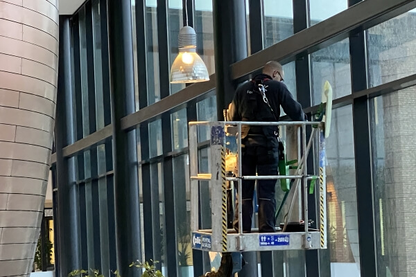 Post-construction window cleaning service in Philadelphia